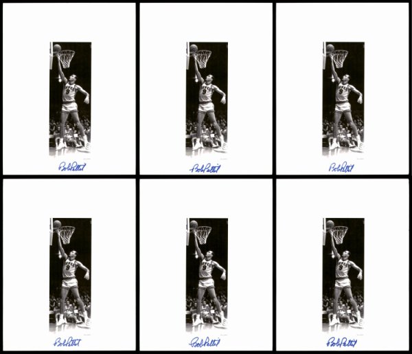 Bob Pettit Autographed Signed 8.5X11 Photo 12 Count Lot Atlanta Hawks #194015 