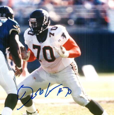 Bob Whitfield Autographed Signed Atlanta Falcons Photo - Autographs
