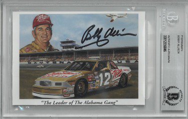 Bobby Allison Autographed Signed NASCAR 5"x3.5" Photo- BAS/Beckett #00012556846 (Leader of the Alabama Gang) 