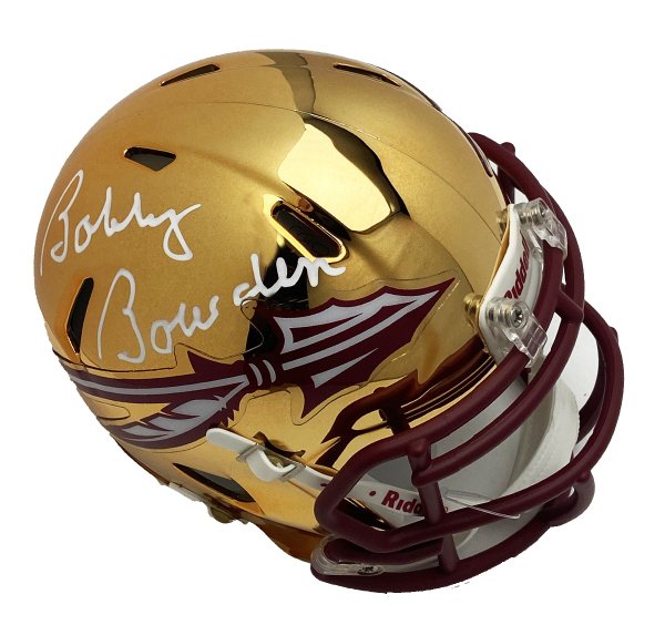 Bobby Bowden Autographed FSU Chrome Mini Helmet - PSA/DNA Certified