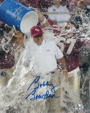 Bobby Bowden Autographed Signed Florida State Seminoles 8x10 Photo Powerade Dunk 