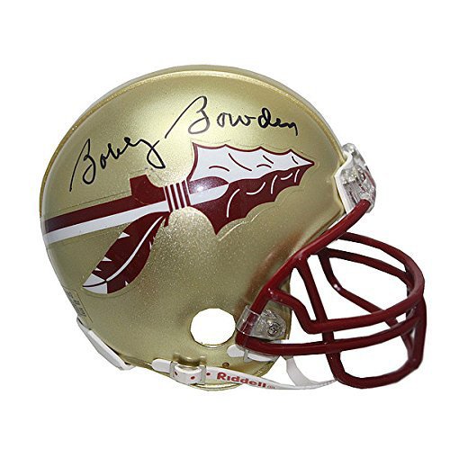 Bobby Bowden Autographed Signed FSU Riddell Gold Mini Helmet - PSA/DNA Certified 