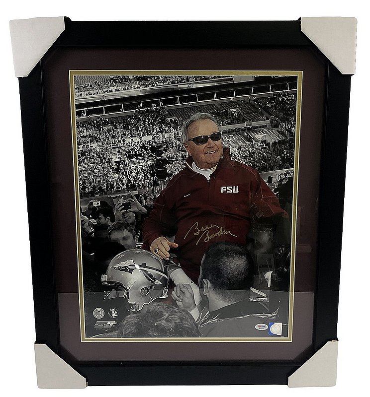 Bobby Bowden Autographed Signed FSU Seminoles Framed Spotlight Final Game 16x20 Photo - PSA 