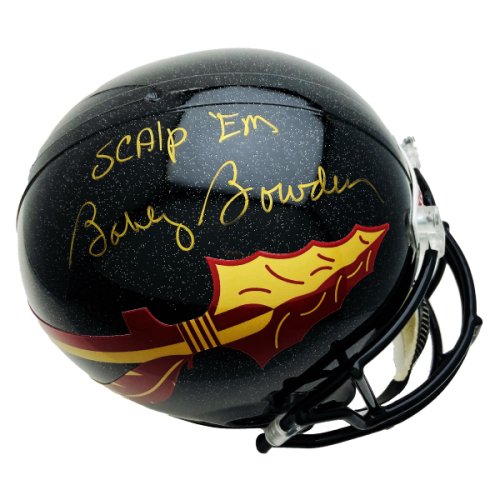 Bobby Bowden Autographed Signed FSU ''Unconquered'' Schutt Rep F/S Helmet w/''Scalp 'Em'' 