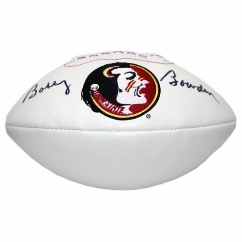 Bobby Bowden Autographed Signed FSU White Panel Football with Split Signature - Certified 