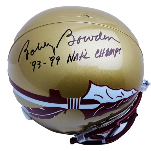 Bobby Bowden FSU Autographed Signed Riddell F/S Rep Helmet w/'93 - '99 Nat'l Champs - PSA 