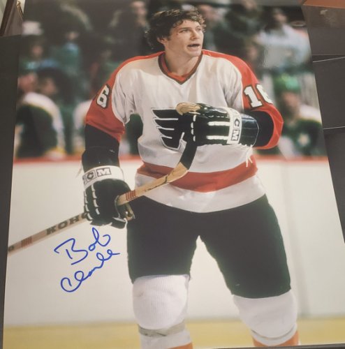 Bobby Clarke Signed Flyers Jersey Inscribed Broad Street Bullies
