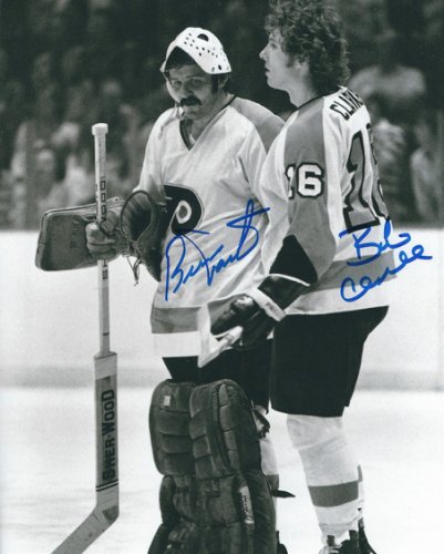 Bernie Parent Fog Game Philadelphia Flyers Autographed 16 x 20 Hockey  Photo - 16x20 Photo with Hall of Fame Inscription