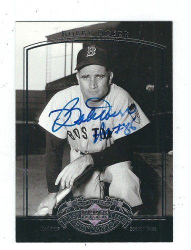 Bobby Doerr Autographed Signed 2005 UDA Past Time Pennants Card - Autographs