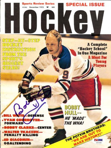 Bobby Hull Autographed Hockey Magazine Cover Winnipeg Jets PSA/DNA