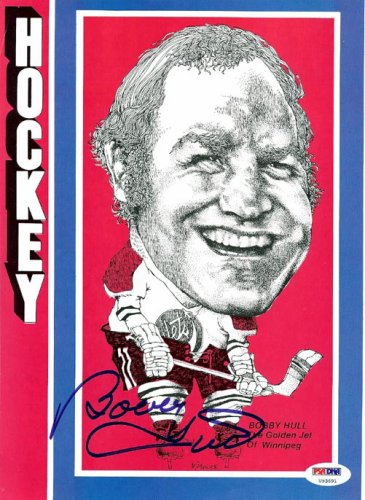 Bobby Hull Autographed Magazine Page Photo Winnipeg Jets PSA/DNA