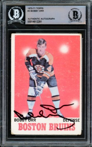 Bobby Orr Signed Bruins Stanley Cup Mini Replica (Great North Road COA)
