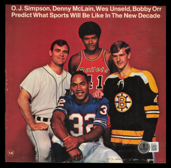 Bobby Orr Autographed Signed 8X8 Magazine Page Photo Boston Bruins Vintage Signature Beckett Beckett Qr #Bm37808 