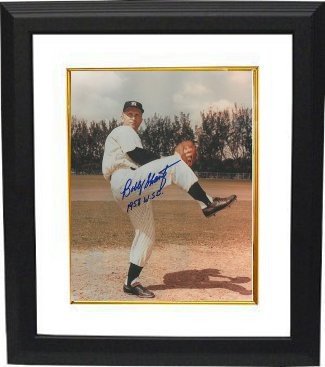 Bobby Shantz Autographed Signed New York Yankees 8x10 Photo Custom Framing w/ 1958 WSC (World Series Champs) 