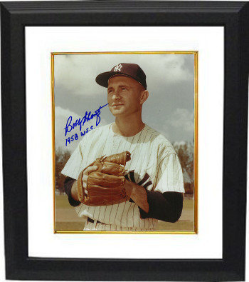 Bobby Shantz Autographed Signed New York Yankees 8x10 Photo Custom Framing w/ 1958 WSC (World Series Champs ) 
