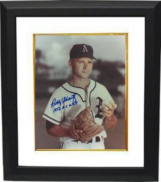 Bobby Shantz Autographed Signed Philadelphia Athletics 8x10 Photo Custom Framing w/ 1952 AL MVP 