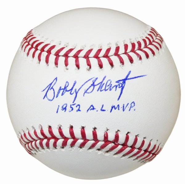 Bobby Shantz Signed Rawlings Official MLB Baseball w/1952 AL MVP