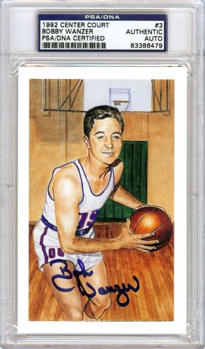 Bobby Wanzer Autographed 1992 Center Court Card #3 Rochester Royals PSA/DNA