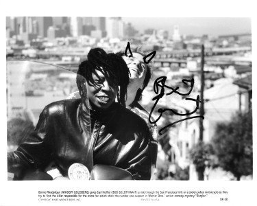 Bobcat Goldthwait Autographed Signed 1987 Burglar Movie B&W 8x10 Photo- JSA #AA38160 (w/ Whoopi Goldberg) 