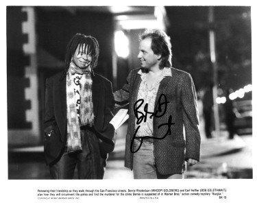 Bobcat Goldthwait Autographed Signed 1987 Burglar Movie B&W 8x10 Photo- JSA Hologram #AA38159 (w/ Whoopi Goldberg) 