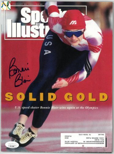 Bonnie Blair Autographed Signed Sports Illustrated Full Magazine 2/24/1992- JSA #II11599 (Winter Olympics/Speed Skating) 