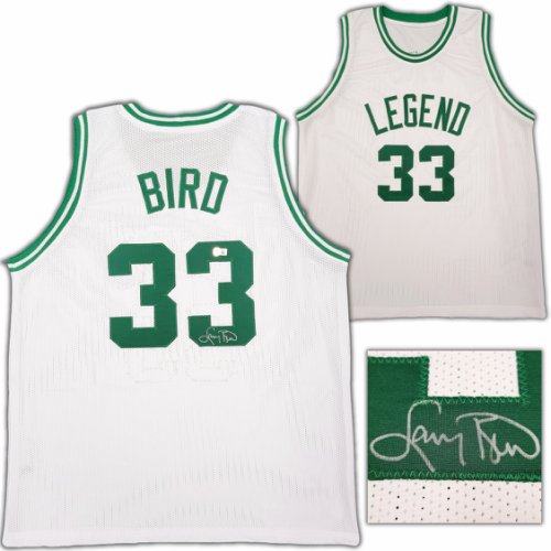 Boston Celtics Larry Bird Autographed White Jersey Beckett Beckett