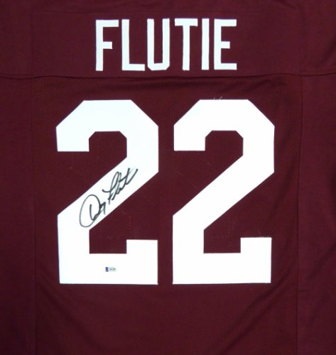 Boston College Eagles Doug Flutie Autographed Signed Red Jersey Beckett Beckett 