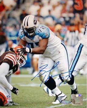 Brad Hopkins Autographed Signed Tennessee Titans 8x10 Photo- Steiner Hologram 