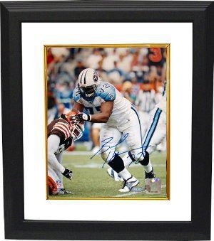 Brad Hopkins signed Tennessee Titans 8x10 Photo Custom Framing - Steiner Hologram