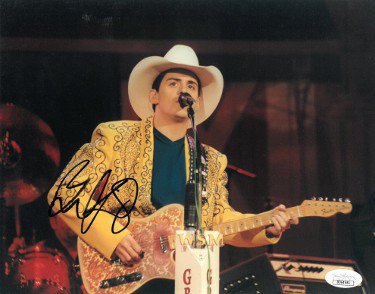 Brad Paisley Autographed Signed 2002 Grand Ole Opry Induction 8x10 Photo minor imperfection- JSA Hologram #DD64581 
