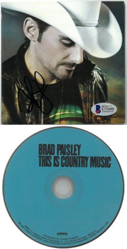 Brad Paisley Autographed Signed This is Country Music Album Cover w/ CD & Case- Beckett/BAS #E55080 