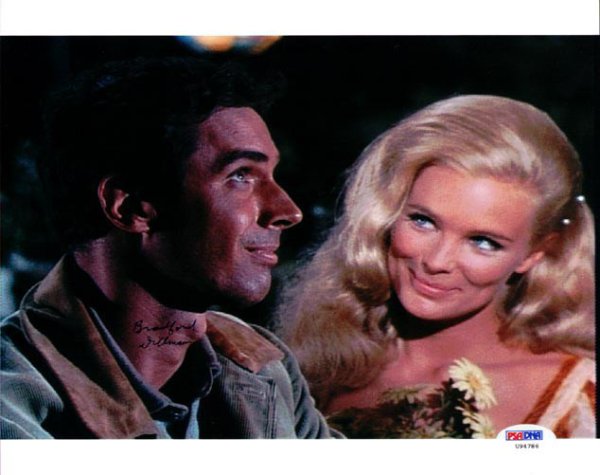 Bradford Dillman Autographed Signed 8X10 Photo Big Valley PSA/DNA 