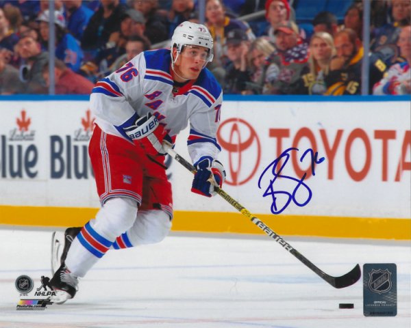 Brady Skjei Autographed Signed 8X10 New York Rangers Photo - Autographs