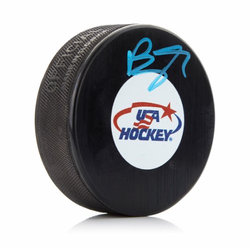 Brady Tkachuk Autographed Signed Team USA Hockey Puck