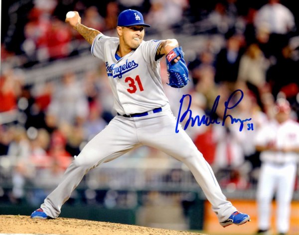 Brandon League Autographed Signed 8X10 Los Angeles Dodgers Photo - Autographs 