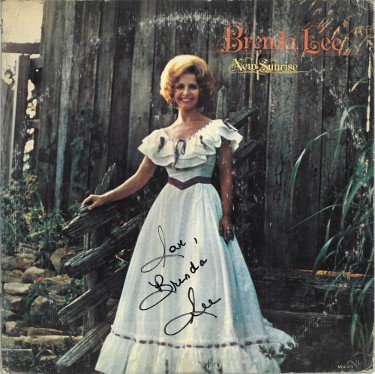 Brenda Lee Autographed Signed 1973 New Sunrise Album Cover/LP/Vinyl/Record w/ Love- JSA #JJ96540 