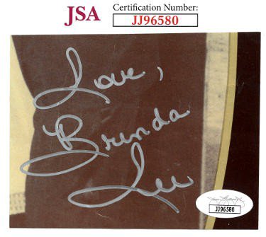 Brenda Lee Autographed Signed 4.25x3.25 Cut Signature w/ Love insc- JSA #JJ96580 