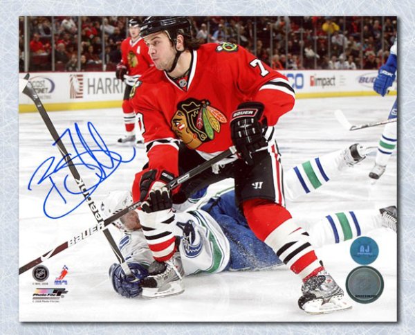 Brent Seabrook Autographed Signed Chicago Blackhawks Game Action 8x10 Photo