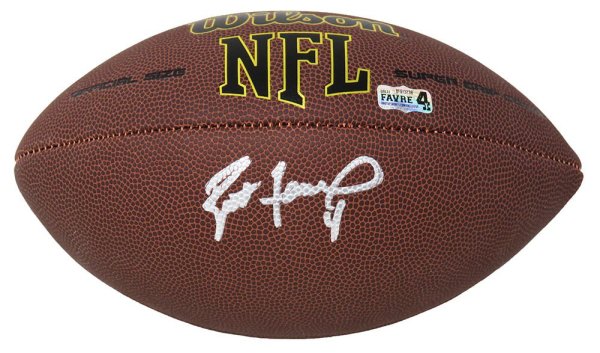 Brett Favre Autographed Signed Wilson Super Grip Full Size NFL Football 