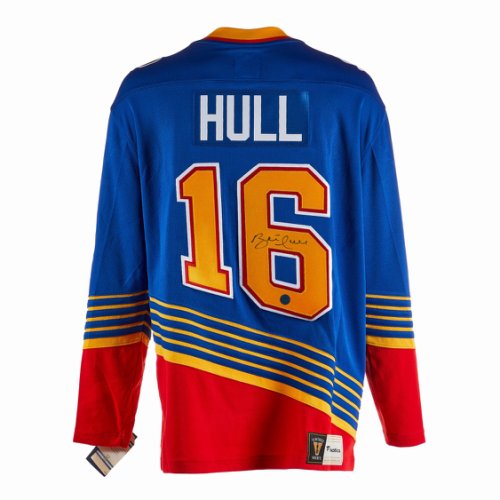 Brett Hull Autographed Signed St Louis Blues Throwback Breakaway Jersey