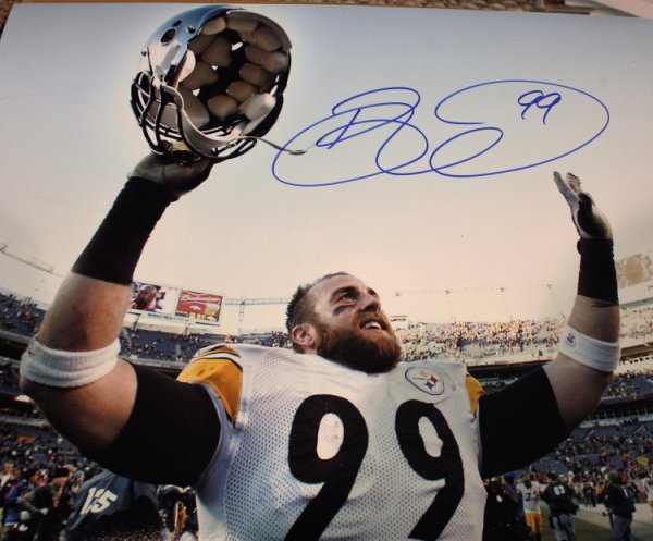 Brett Keisel Autographed Signed Pittsburgh Steelers 16X20 Photo With COA - Autographs