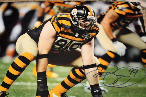 Brett Keisel Autographed Signed Pittsburgh Steelers 16X20 Photo With COA - Autographs