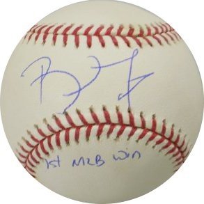 Brett Myers signed Official Major League Baseball 1st MLB Win