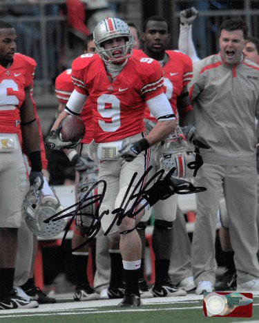 Brian Hartline Autographed Signed Ohio State Buckeyes 8x10 Photo #9 (red jersey) 