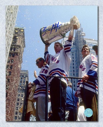 Brian Leetch Autographed Signed New York Rangers Stanley Cup 8x10 Photo