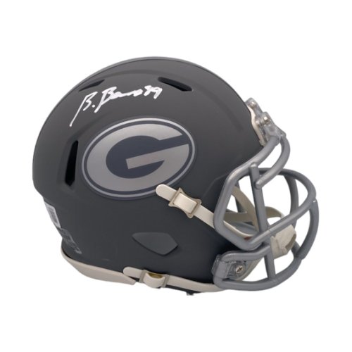 Brock Bowers Autographed Georgia Bulldogs Riddell Gray Slate Mini Helmet - Beckett