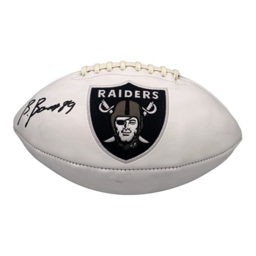 Brock Bowers Autographed Las Vegas Raiders White Panel Football - Beckett