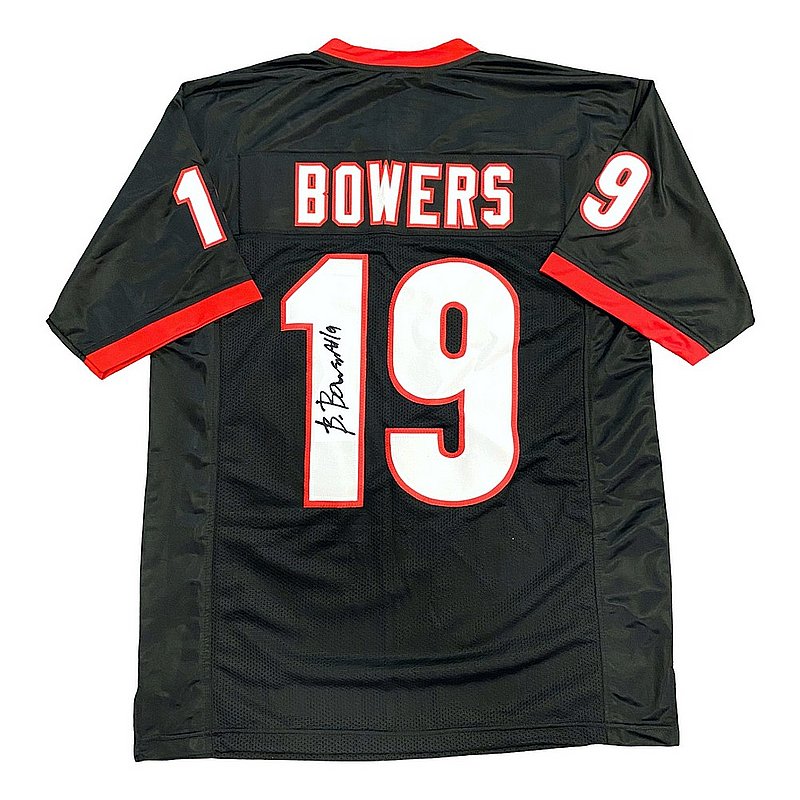 Brock Bowers Autographed Signed Georgia Bulldogs Custom Black #19 Jersey - Beckett 