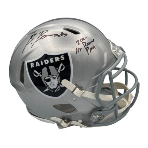 Brock Bowers Autographed Signed Las Vegas Raiders Riddell Full Size Speed Authentic Helmet - Beckett 
