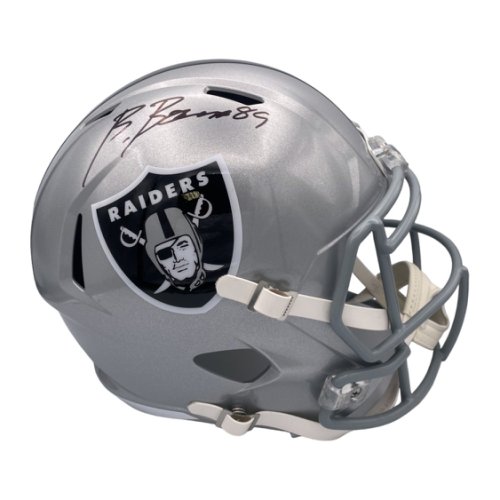 Brock Bowers Autographed Signed Las Vegas Raiders Riddell Full Size Speed Replica Helmet - Beckett 